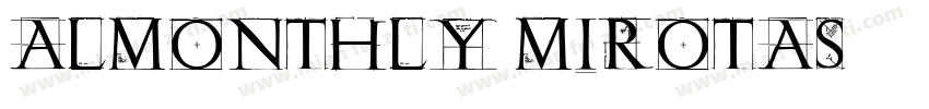 Almonthly mirotas字体转换